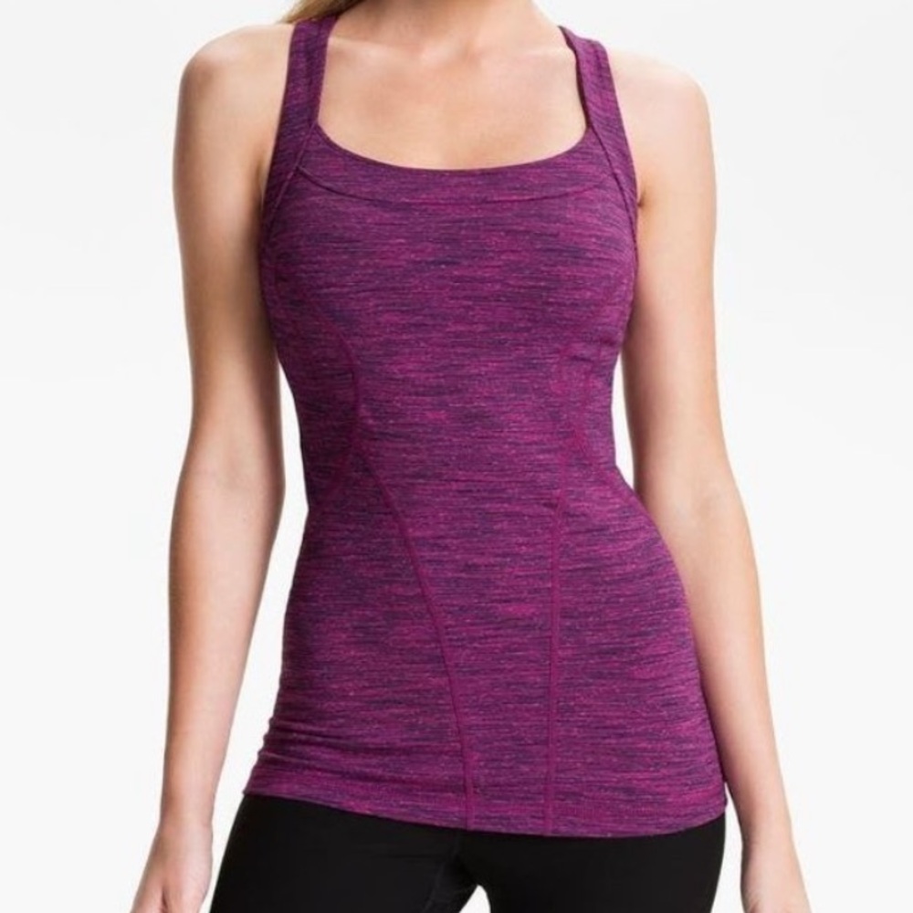 Zella Sculpted She Girl Space Dye Tank Top S